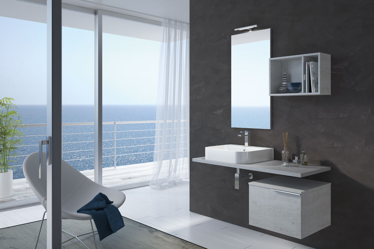 Arredo Bagno Milano Provincia.Arredo Bagno Moderno Easy Lops New Progetto 2 Bagni Acquistabile In Milano E Provincia Monza E Brianza